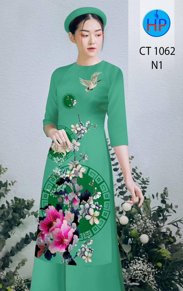 Vải Áo Dài Hoa In 3D thiết kế 2021 AD CT1062 42 Vải Áo Dài Hoa In 3D thiết kế 2021 AD CT1062