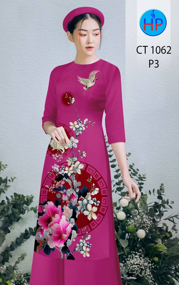Vải Áo Dài Hoa In 3D thiết kế 2021 AD CT1062 50 Vải Áo Dài Hoa In 3D thiết kế 2021 AD CT1062