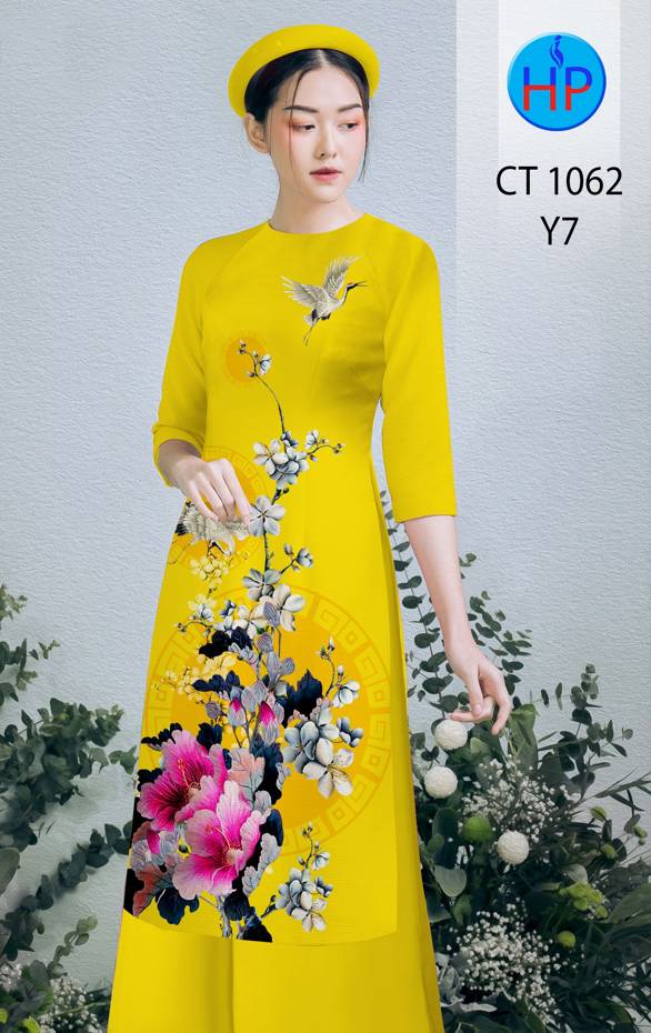 Vải Áo Dài Hoa In 3D thiết kế 2021 AD CT1062 48 Vải Áo Dài Hoa In 3D thiết kế 2021 AD CT1062