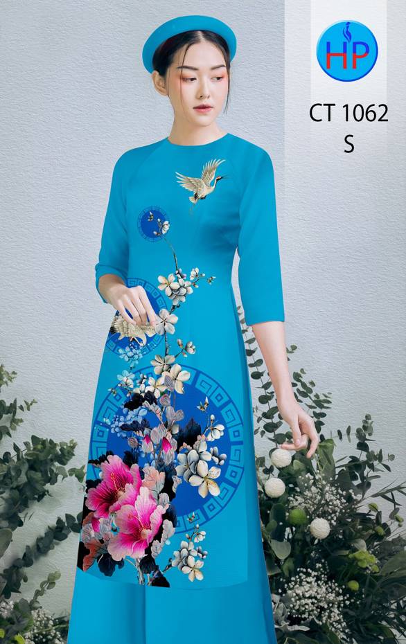 Vải Áo Dài Hoa In 3D thiết kế 2021 AD CT1062 51 Vải Áo Dài Hoa In 3D thiết kế 2021 AD CT1062