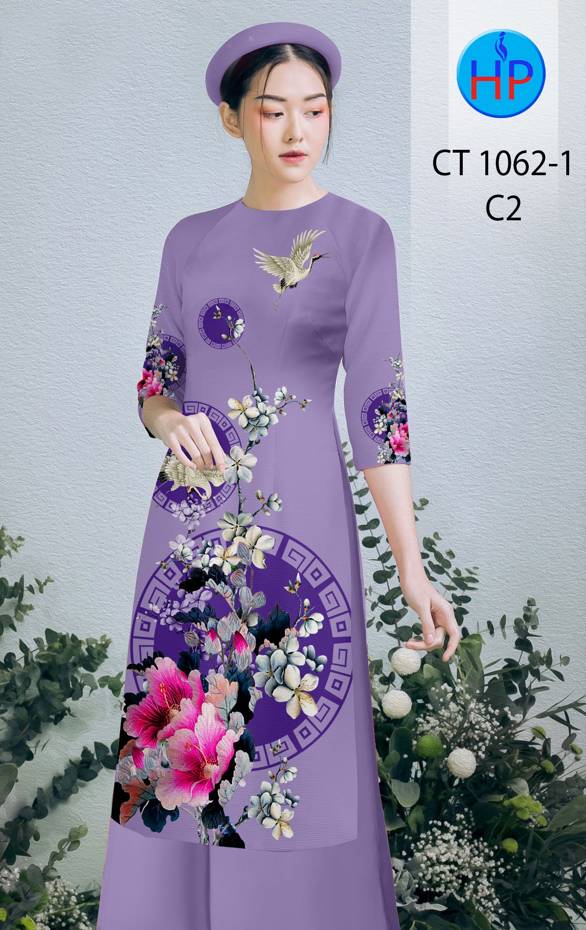 Vải Áo Dài Hoa In 3D thiết kế 2021 AD CT1062 61 Vải Áo Dài Hoa In 3D thiết kế 2021 AD CT1062