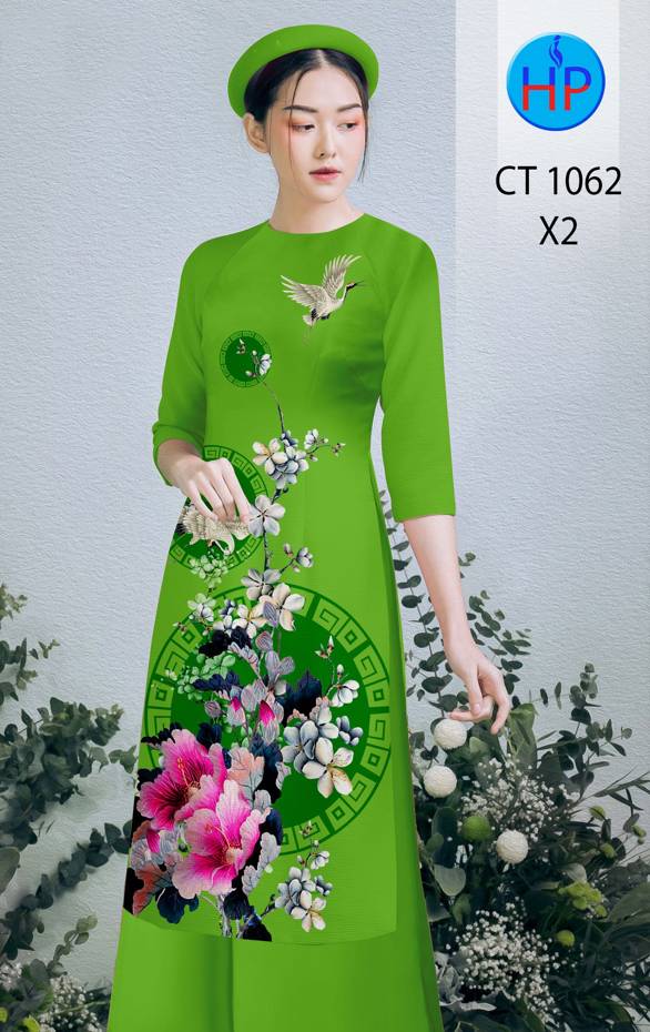 Vải Áo Dài Hoa In 3D thiết kế 2021 AD CT1062 57 Vải Áo Dài Hoa In 3D thiết kế 2021 AD CT1062