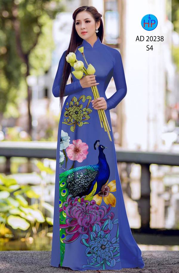 Vải Áo Dài Chim Công mới ra AD 20238 48 Vải Áo Dài Chim Công mới ra AD 20238