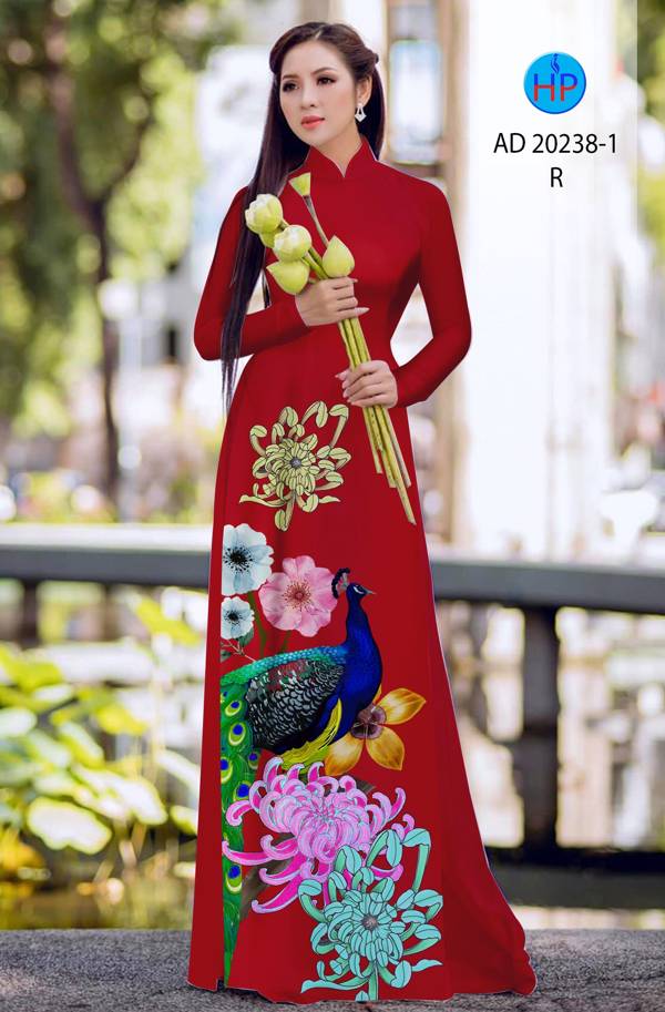 Vải Áo Dài Chim Công mới ra AD 20238 56 Vải Áo Dài Chim Công mới ra AD 20238