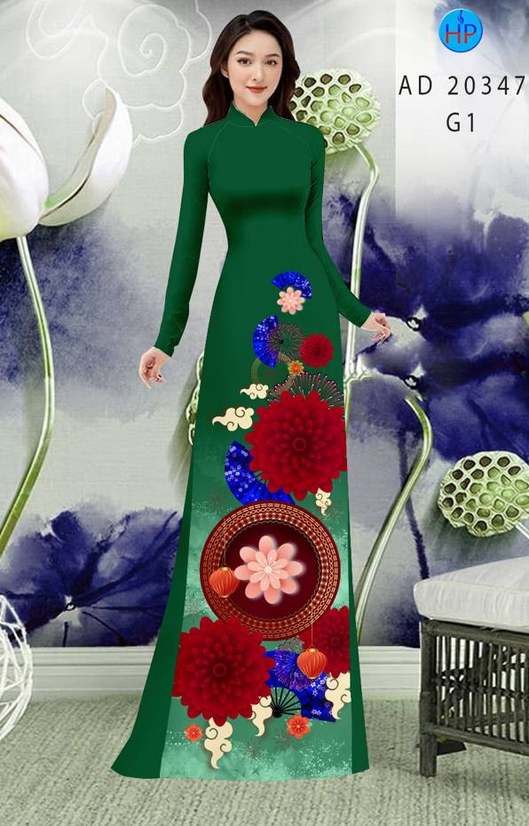 Vải Áo Dài Hoa In 3D mới ra AD 20347 39 Vải Áo Dài Hoa In 3D mới ra AD 20347