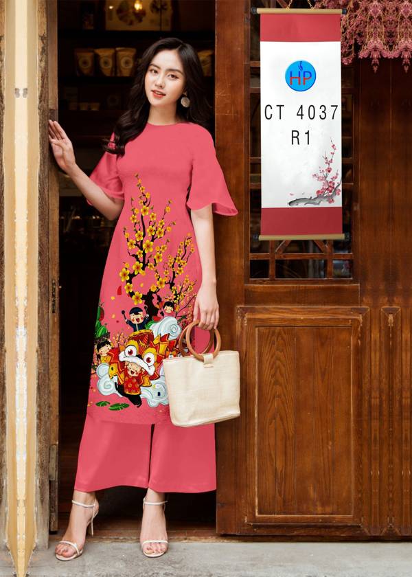 Vải Áo Dài Hoa Mai Tết thiết kế 2021 AD CT4037 39 Vải Áo Dài Hoa Mai Tết thiết kế 2021 AD CT4037