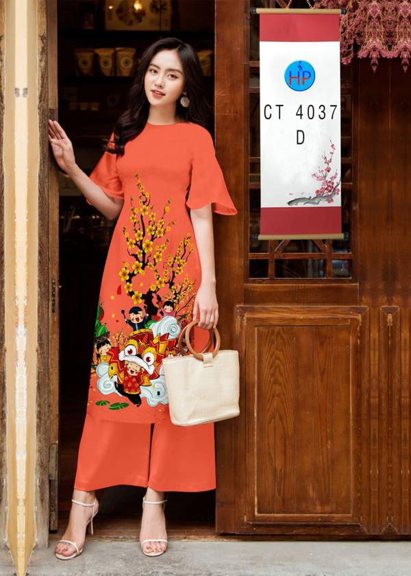 Vải Áo Dài Hoa Mai Tết thiết kế 2021 AD CT4037 47 Vải Áo Dài Hoa Mai Tết thiết kế 2021 AD CT4037