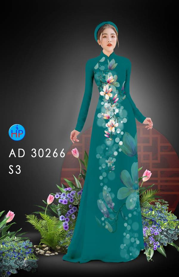 Vải Áo Dài Hoa Đào kiểu mới AD 30266 42 Vải Áo Dài Hoa Đào kiểu mới AD 30266