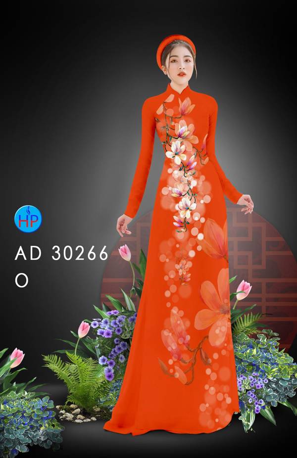 Vải Áo Dài Hoa Đào kiểu mới AD 30266 44 Vải Áo Dài Hoa Đào kiểu mới AD 30266