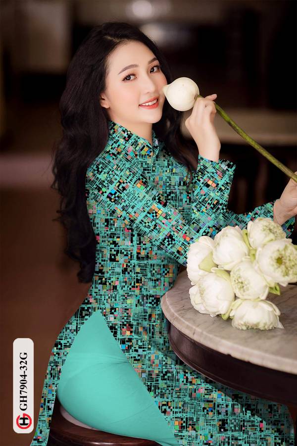 Vải Áo Dài Hoa Văn mới ra AD GH7904 39 Vải Áo Dài Hoa Văn mới ra AD GH7904