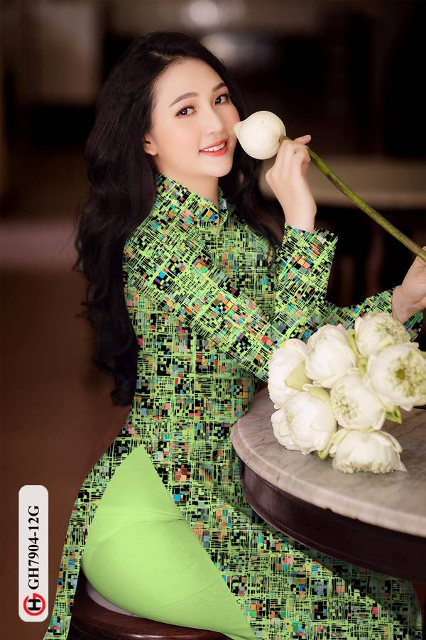 Vải Áo Dài Hoa Văn mới ra AD GH7904 41 Vải Áo Dài Hoa Văn mới ra AD GH7904