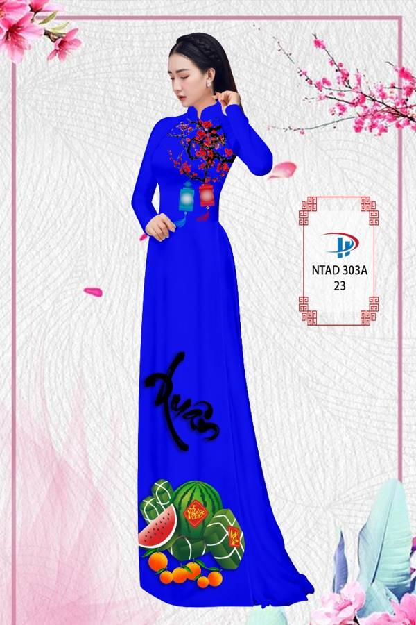Vải Áo Dài Tết Bánh Chưng thiết kế 2021 AD NTAD 303A 60 Vải Áo Dài Tết Bánh Chưng thiết kế 2021 AD NTAD 303A
