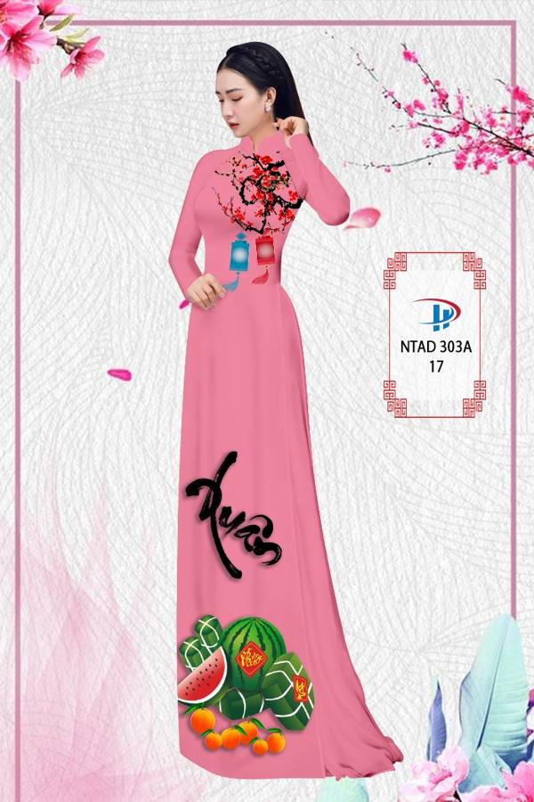 Vải Áo Dài Tết Bánh Chưng thiết kế 2021 AD NTAD 303A 72 Vải Áo Dài Tết Bánh Chưng thiết kế 2021 AD NTAD 303A