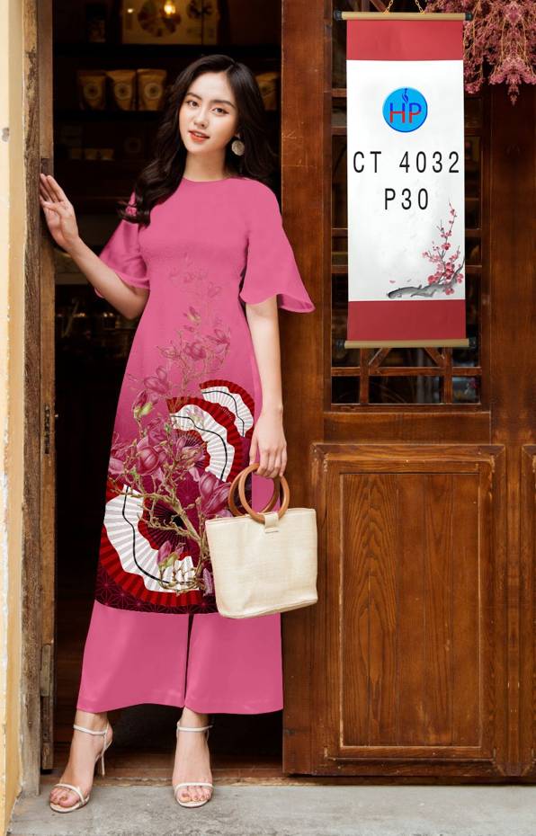 Vải Áo Dài Cách Tân Tết Hoa Đào thiết kế 2021 AD CT4032 44 Vải Áo Dài Cách Tân Tết Hoa Đào thiết kế 2021 AD CT4032