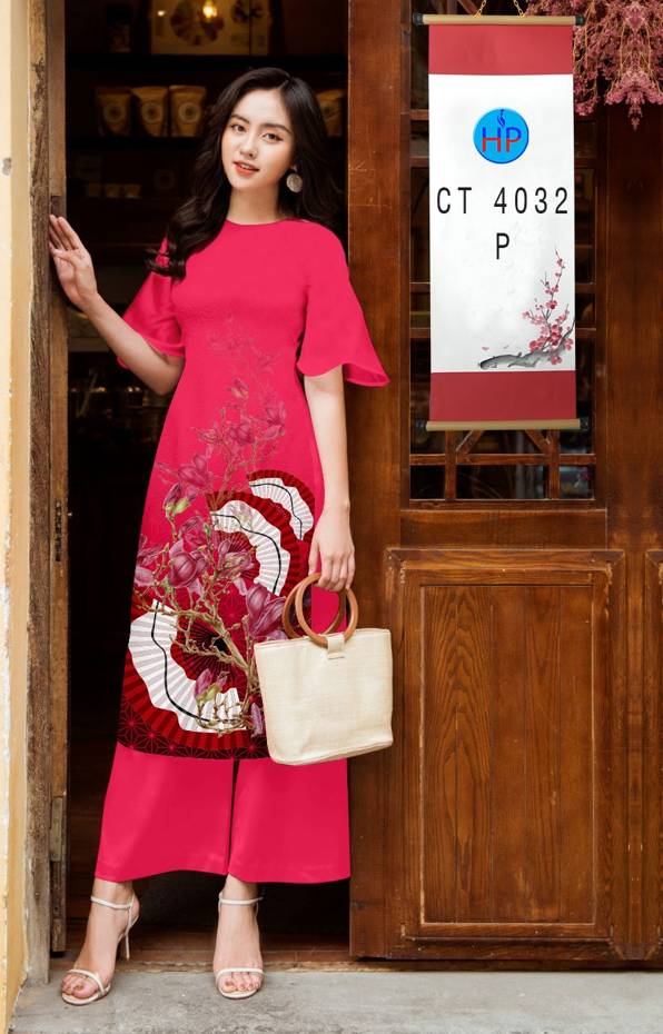 Vải Áo Dài Cách Tân Tết Hoa Đào thiết kế 2021 AD CT4032 46 Vải Áo Dài Cách Tân Tết Hoa Đào thiết kế 2021 AD CT4032