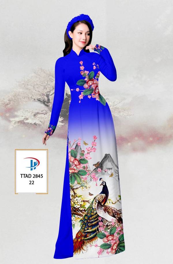 Vải Áo Dài Chim Công mới ra AD TTAD2845 52 Vải Áo Dài Chim Công mới ra AD TTAD2845