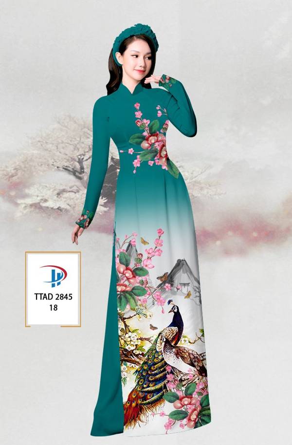 Vải Áo Dài Chim Công mới ra AD TTAD2845 59 Vải Áo Dài Chim Công mới ra AD TTAD2845