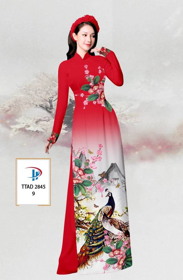 Vải Áo Dài Chim Công mới ra AD TTAD2845 61 Vải Áo Dài Chim Công mới ra AD TTAD2845