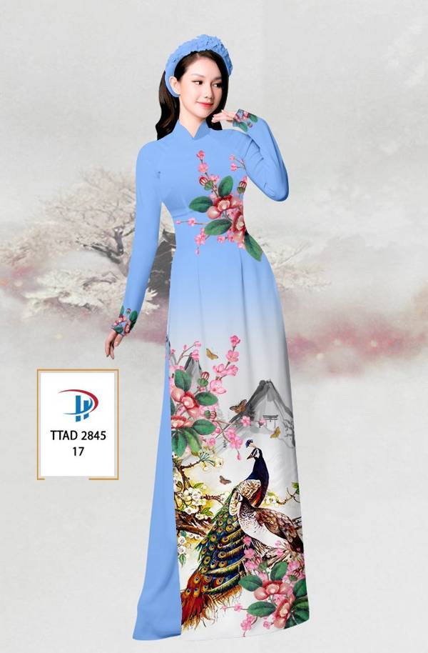 Vải Áo Dài Chim Công mới ra AD TTAD2845 63 Vải Áo Dài Chim Công mới ra AD TTAD2845