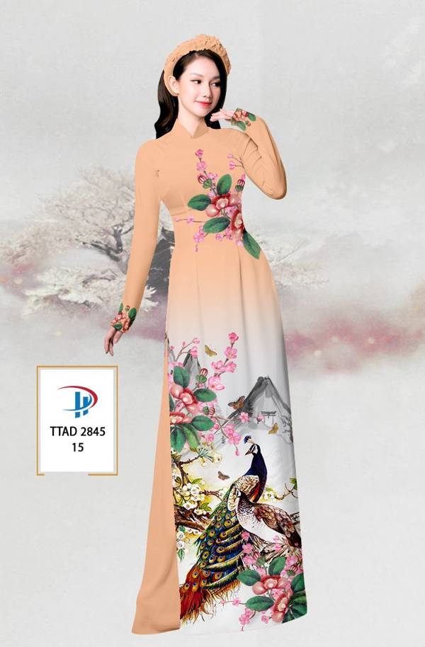 Vải Áo Dài Chim Công mới ra AD TTAD2845 65 Vải Áo Dài Chim Công mới ra AD TTAD2845