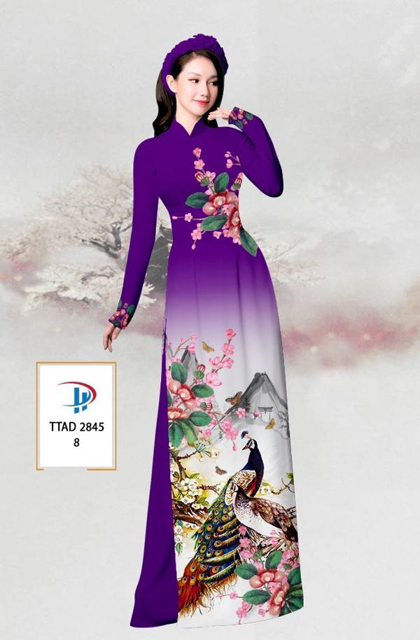 Vải Áo Dài Chim Công mới ra AD TTAD2845 69 Vải Áo Dài Chim Công mới ra AD TTAD2845