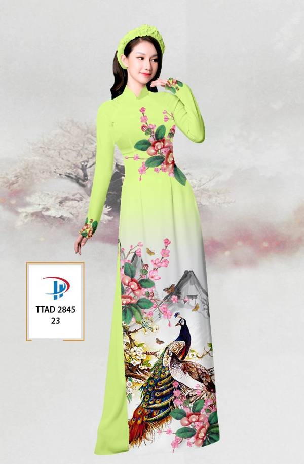 Vải Áo Dài Chim Công mới ra AD TTAD2845 71 Vải Áo Dài Chim Công mới ra AD TTAD2845