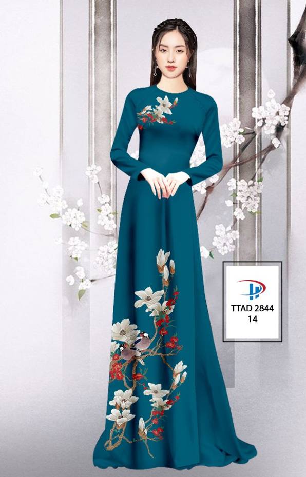 Vải Áo Dài Hoa In 3D thiết kế 2021 AD TTAD 2844 50 Vải Áo Dài Hoa In 3D thiết kế 2021 AD TTAD 2844