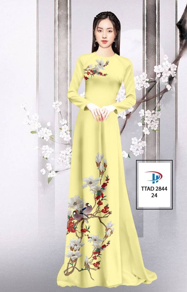 Vải Áo Dài Hoa In 3D thiết kế 2021 AD TTAD 2844 52 Vải Áo Dài Hoa In 3D thiết kế 2021 AD TTAD 2844