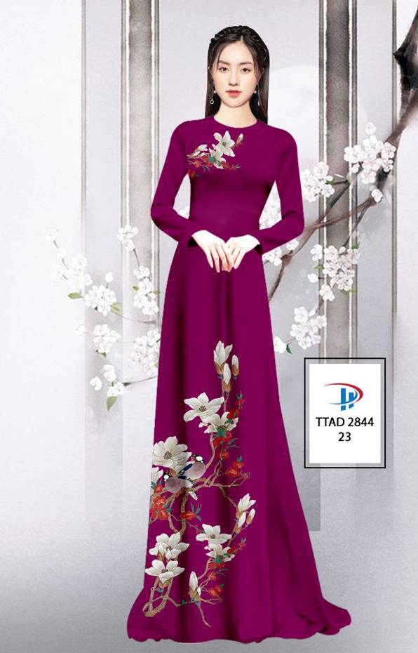 Vải Áo Dài Hoa In 3D thiết kế 2021 AD TTAD 2844 51 Vải Áo Dài Hoa In 3D thiết kế 2021 AD TTAD 2844
