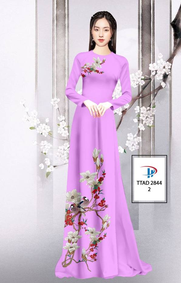 Vải Áo Dài Hoa In 3D thiết kế 2021 AD TTAD 2844 55 Vải Áo Dài Hoa In 3D thiết kế 2021 AD TTAD 2844