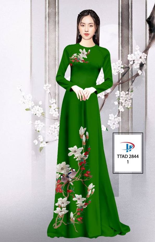 Vải Áo Dài Hoa In 3D thiết kế 2021 AD TTAD 2844 54 Vải Áo Dài Hoa In 3D thiết kế 2021 AD TTAD 2844