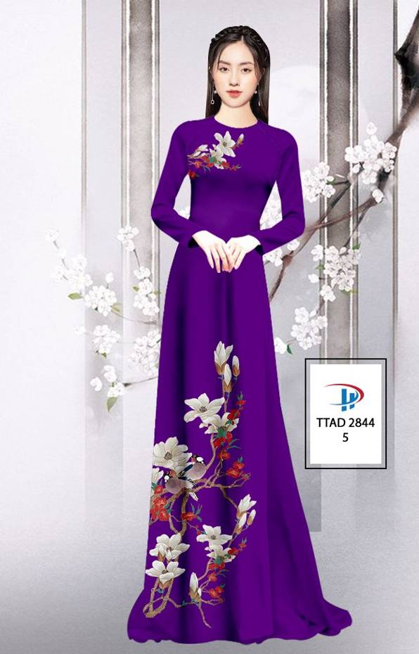 Vải Áo Dài Hoa In 3D thiết kế 2021 AD TTAD 2844 58 Vải Áo Dài Hoa In 3D thiết kế 2021 AD TTAD 2844