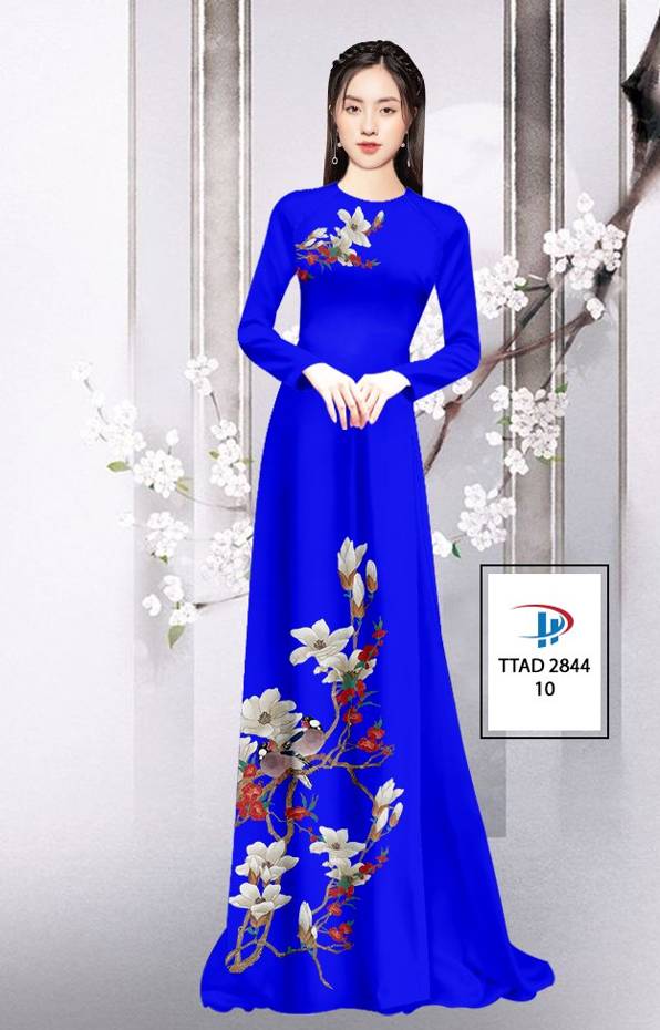 Vải Áo Dài Hoa In 3D thiết kế 2021 AD TTAD 2844 64 Vải Áo Dài Hoa In 3D thiết kế 2021 AD TTAD 2844