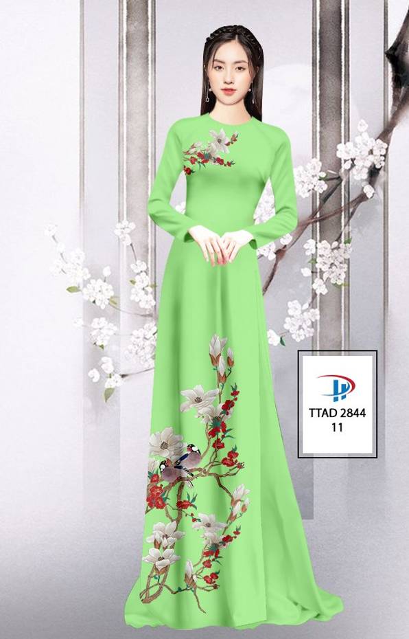 Vải Áo Dài Hoa In 3D thiết kế 2021 AD TTAD 2844 65 Vải Áo Dài Hoa In 3D thiết kế 2021 AD TTAD 2844