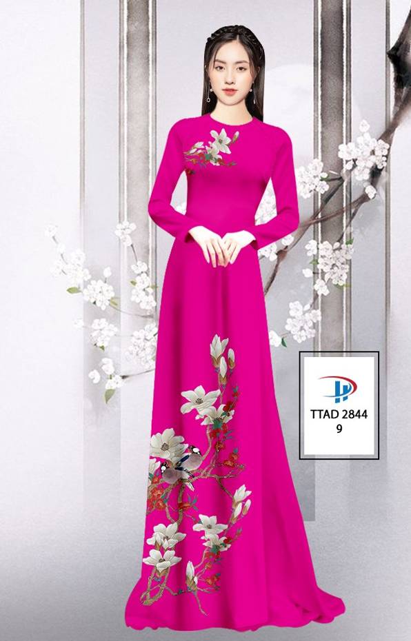 Vải Áo Dài Hoa In 3D thiết kế 2021 AD TTAD 2844 63 Vải Áo Dài Hoa In 3D thiết kế 2021 AD TTAD 2844