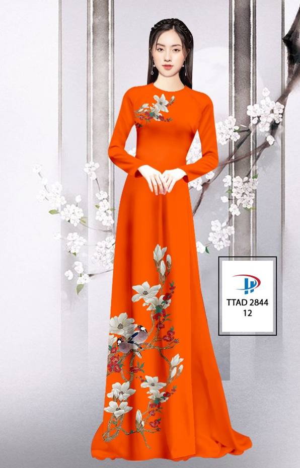 Vải Áo Dài Hoa In 3D thiết kế 2021 AD TTAD 2844 66 Vải Áo Dài Hoa In 3D thiết kế 2021 AD TTAD 2844