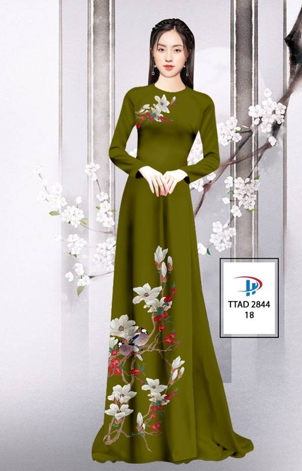 Vải Áo Dài Hoa In 3D thiết kế 2021 AD TTAD 2844 70 Vải Áo Dài Hoa In 3D thiết kế 2021 AD TTAD 2844