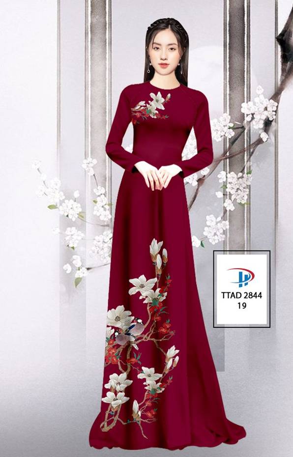 Vải Áo Dài Hoa In 3D thiết kế 2021 AD TTAD 2844 71 Vải Áo Dài Hoa In 3D thiết kế 2021 AD TTAD 2844