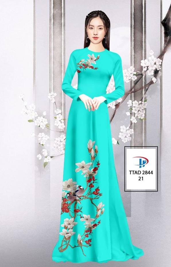 Vải Áo Dài Hoa In 3D thiết kế 2021 AD TTAD 2844 73 Vải Áo Dài Hoa In 3D thiết kế 2021 AD TTAD 2844
