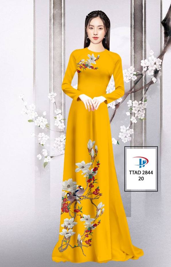 Vải Áo Dài Hoa In 3D thiết kế 2021 AD TTAD 2844 72 Vải Áo Dài Hoa In 3D thiết kế 2021 AD TTAD 2844
