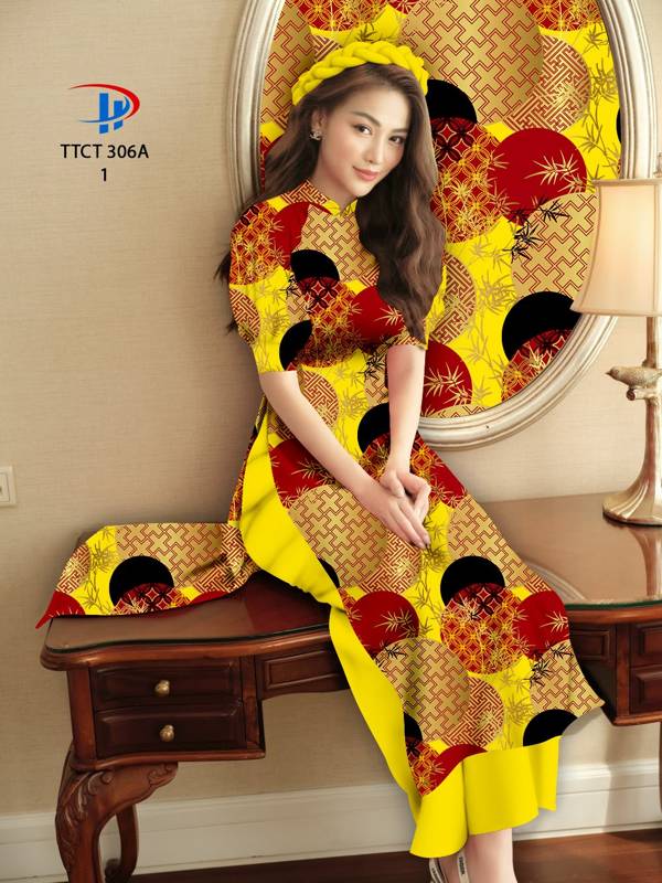 Vải Áo Dài Cách Tân Hoa Văn mới ra AD TTCT306A