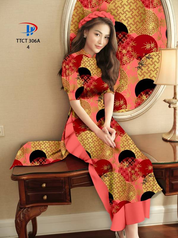 Vải Áo Dài Cách Tân Hoa Văn mới ra AD TTCT306A