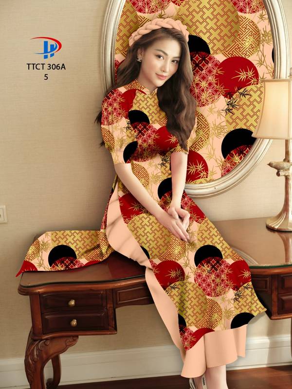 Vải Áo Dài Cách Tân Hoa Văn mới ra AD TTCT306A