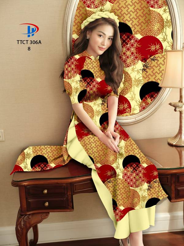 Vải Áo Dài Cách Tân Hoa Văn mới ra AD TTCT306A