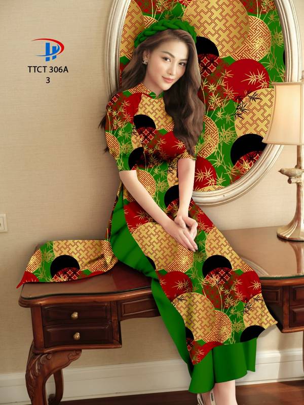Vải Áo Dài Cách Tân Hoa Văn mới ra AD TTCT306A