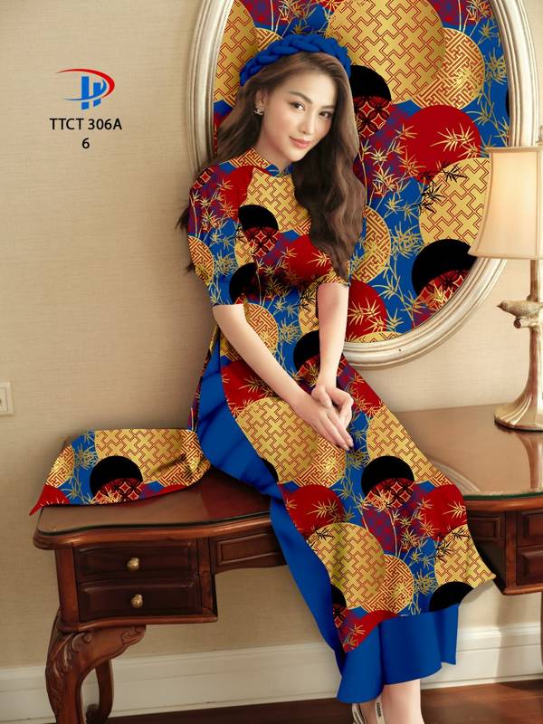 Vải Áo Dài Cách Tân Hoa Văn mới ra AD TTCT306A