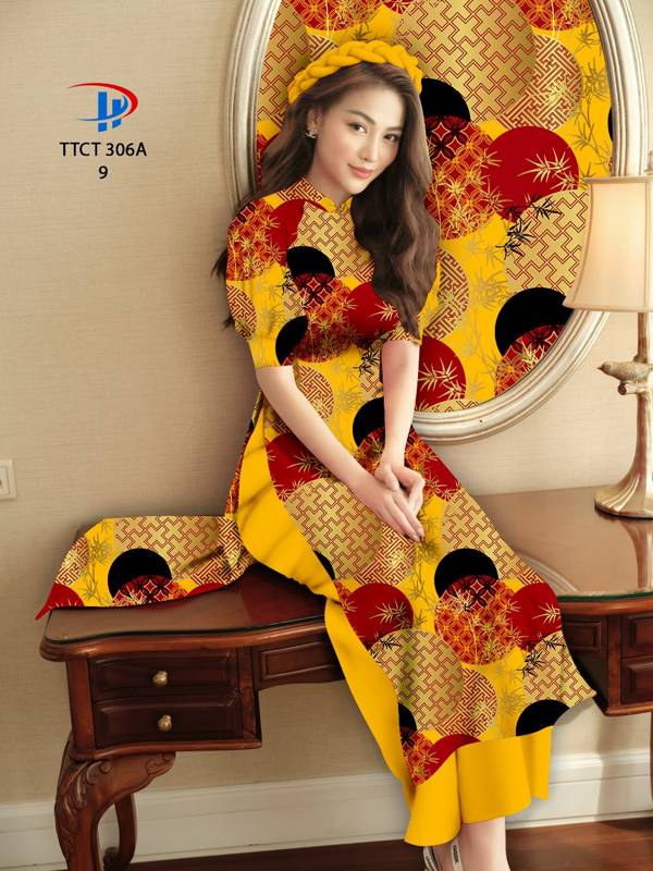 Vải Áo Dài Cách Tân Hoa Văn mới ra AD TTCT306A