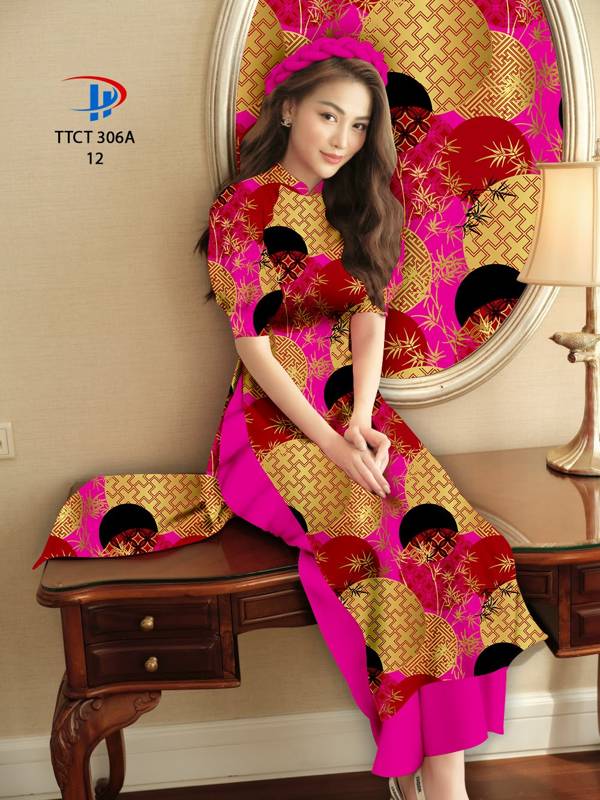 Vải Áo Dài Cách Tân Hoa Văn mới ra AD TTCT306A