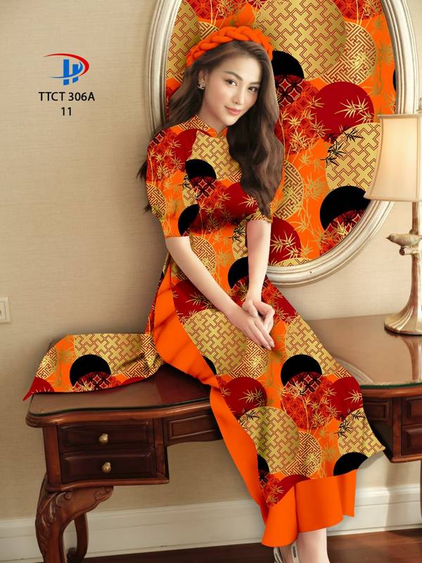 Vải Áo Dài Cách Tân Hoa Văn mới ra AD TTCT306A