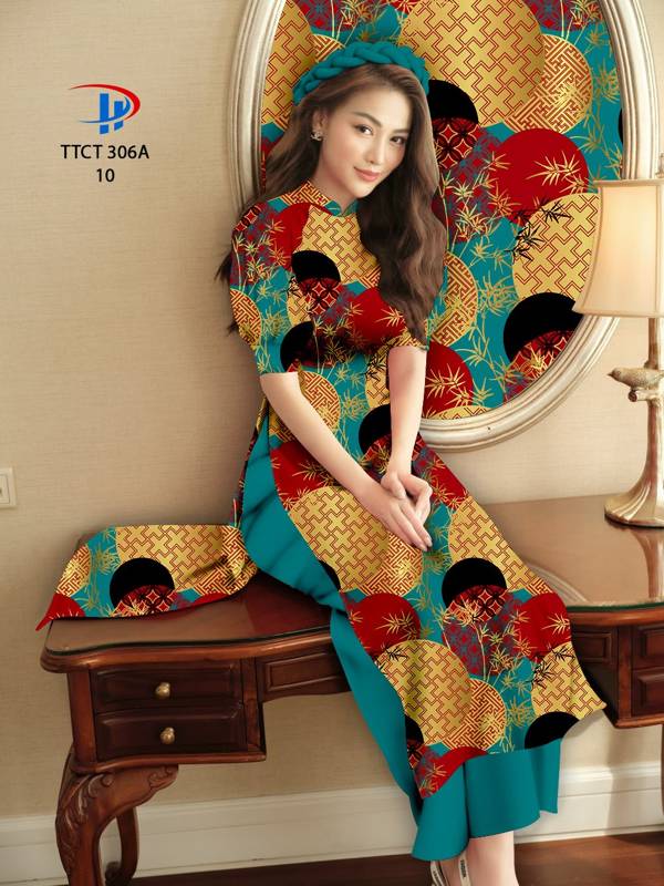 Vải Áo Dài Cách Tân Hoa Văn mới ra AD TTCT306A